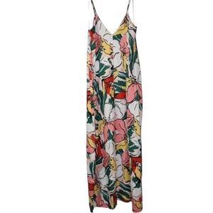 Lovestitch Women’s Sleeveless Colorful Oversized Abstract Adjustable Straps Maxi